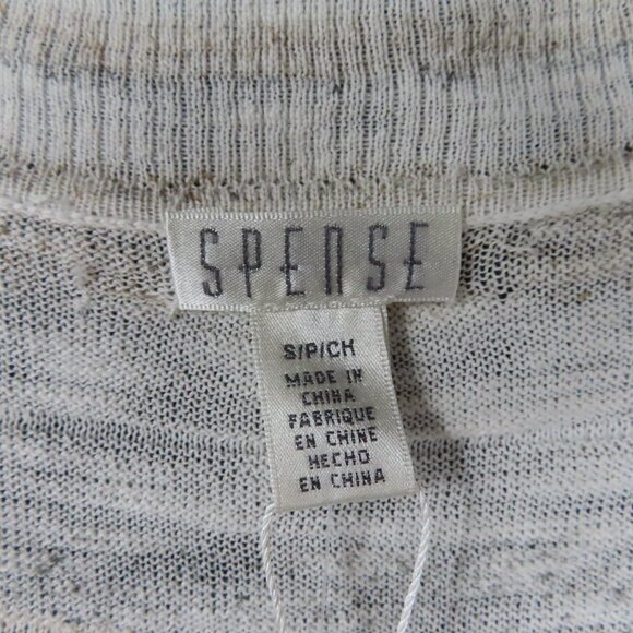 Lightweight Blue and Tan Striped Spense Sweaters Sz. S - Picture 10 of 14